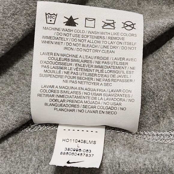 Nike Pro Combat Gray Dri-FIT/Therma-FIT Fitted Long Sleeve Shirt Women's Large - Picture 8 of 10